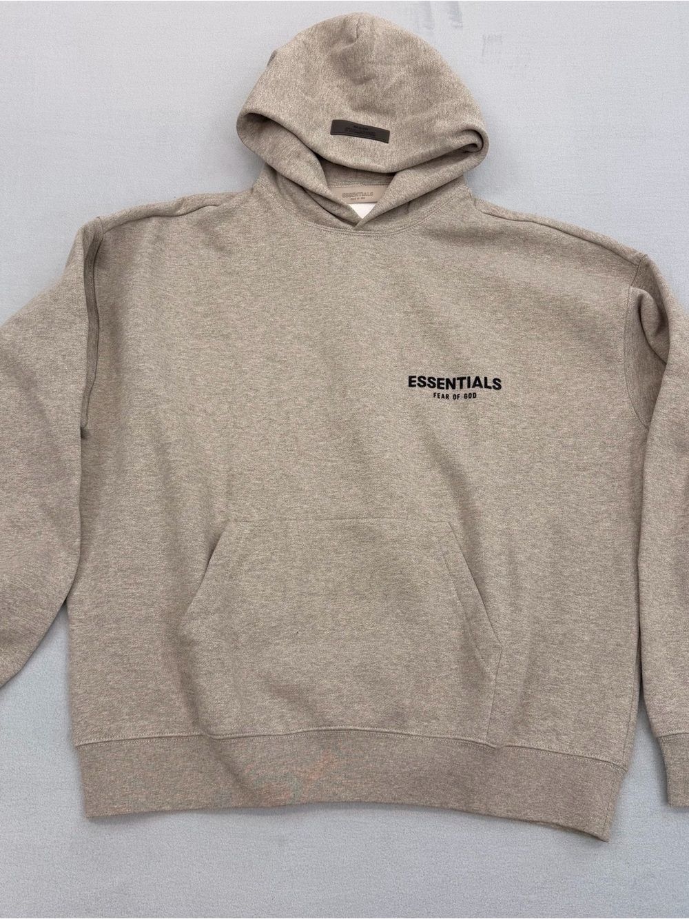 ESSENTIALS Fear of God Hoodie in Taupe Heather